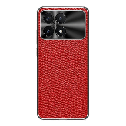 Silver Edge Cross Texture PU Leather Phone Case, For Redmi K70 Ultra, For Redmi K70