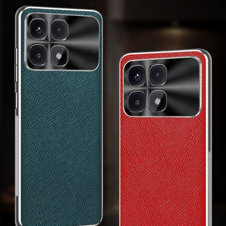 Silver Edge Cross Texture PU Leather Phone Case, For Redmi K70 Ultra, For Redmi K70