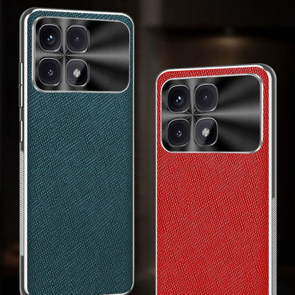 Silver Edge Cross Texture PU Leather Phone Case, For Redmi K70 Ultra, For Redmi K70