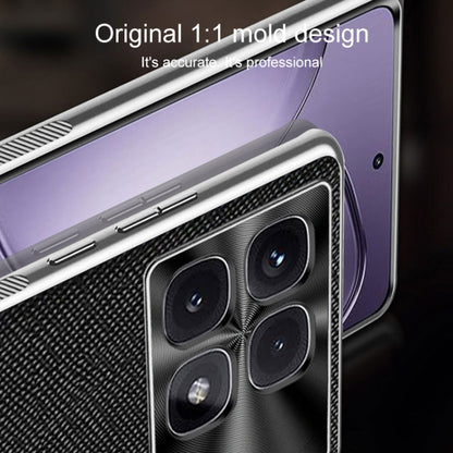 Silver Edge Cross Texture PU Leather Phone Case, For Redmi K70 Ultra, For Redmi K70