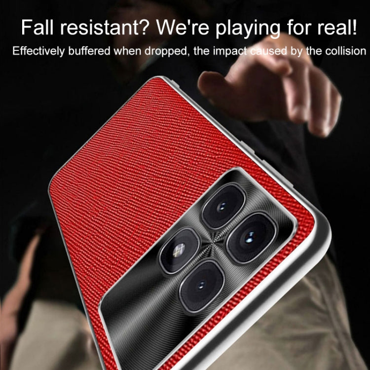 Silver Edge Cross Texture PU Leather Phone Case, For Redmi K70 Ultra, For Redmi K70