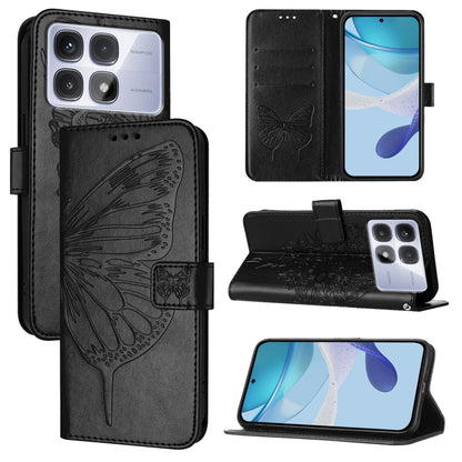 Embossed Butterfly Leather Phone Case