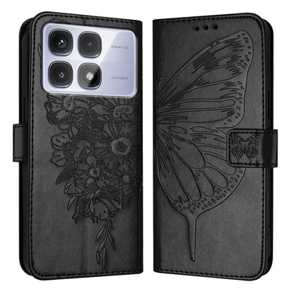 Embossed Butterfly Leather Phone Case