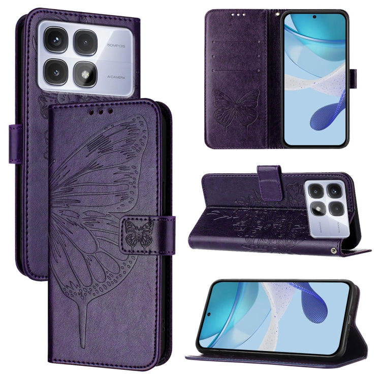 Embossed Butterfly Leather Phone Case
