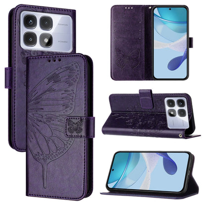 Embossed Butterfly Leather Phone Case