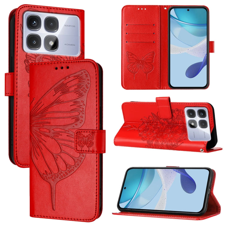 Embossed Butterfly Leather Phone Case
