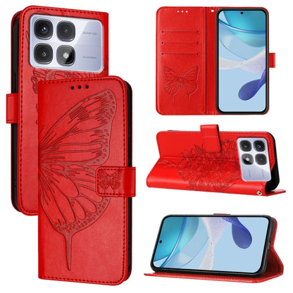 Embossed Butterfly Leather Phone Case