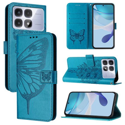 Embossed Butterfly Leather Phone Case