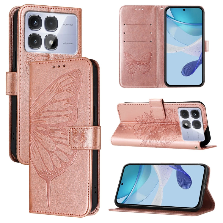 Embossed Butterfly Leather Phone Case