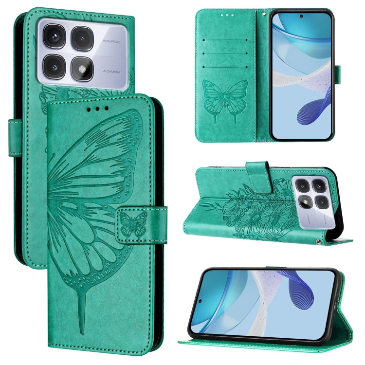 Embossed Butterfly Leather Phone Case