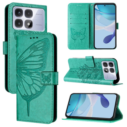 Embossed Butterfly Leather Phone Case