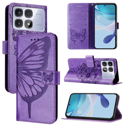 Embossed Butterfly Leather Phone Case