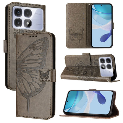 Embossed Butterfly Leather Phone Case
