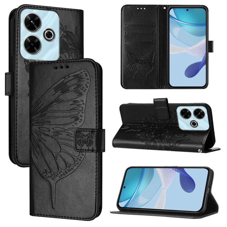 Embossed Butterfly Leather Phone Case