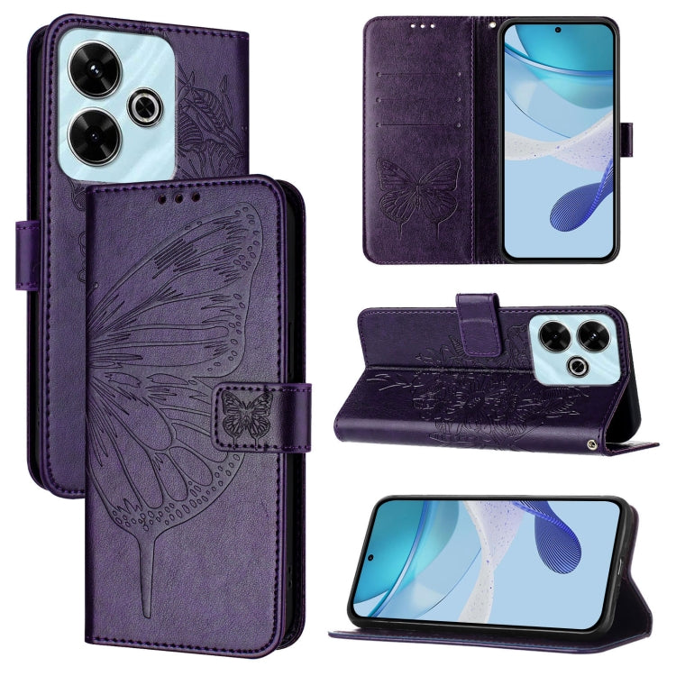 Embossed Butterfly Leather Phone Case