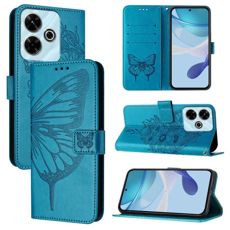 Embossed Butterfly Leather Phone Case
