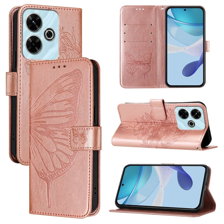 Embossed Butterfly Leather Phone Case