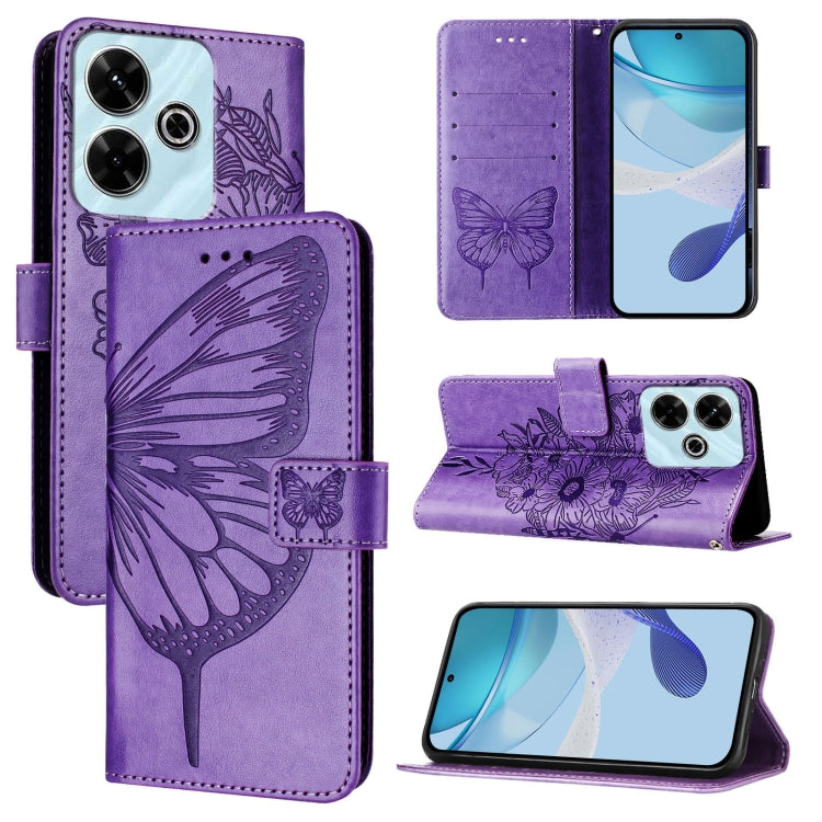 Embossed Butterfly Leather Phone Case
