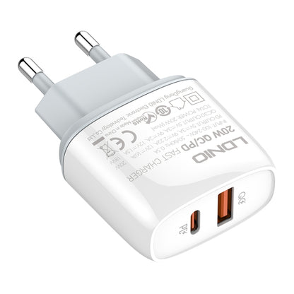 LDNIO Q229 QC3.0 / PD20W USB + Type-C Fast Charger with 1m Type-C to Type-C Cable, EU Plug, UK Plug, US Plug