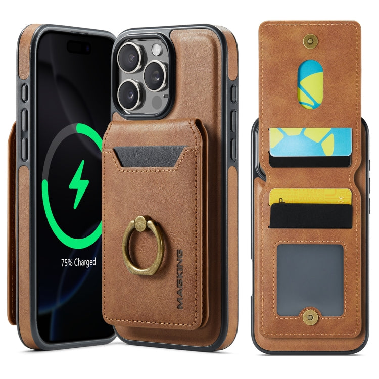 MAGKING K1 MagSafe Detachable Wallet RFID Back Cover Phone Case, For iPhone Air, For iPhone 16 Pro Max, For iPhone 16 Pro, For iPhone 16 Plus