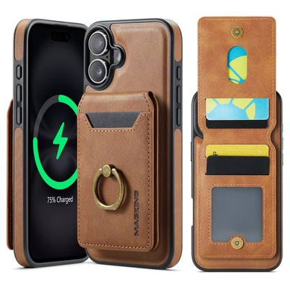 MAGKING K1 MagSafe Detachable Wallet RFID Back Cover Phone Case, For iPhone Air, For iPhone 16 Pro Max, For iPhone 16 Pro, For iPhone 16 Plus