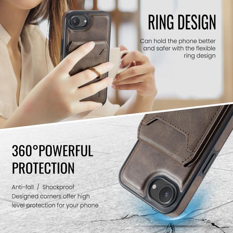 MAGKING K1 MagSafe Detachable Wallet RFID Back Cover Phone Case, For iPhone 17e / 16e, For iPhone 17 Pro Max, For iPhone 17 Pro, For iPhone 17