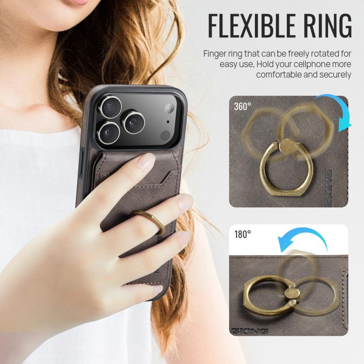 MAGKING K1 MagSafe Detachable Wallet RFID Back Cover Phone Case