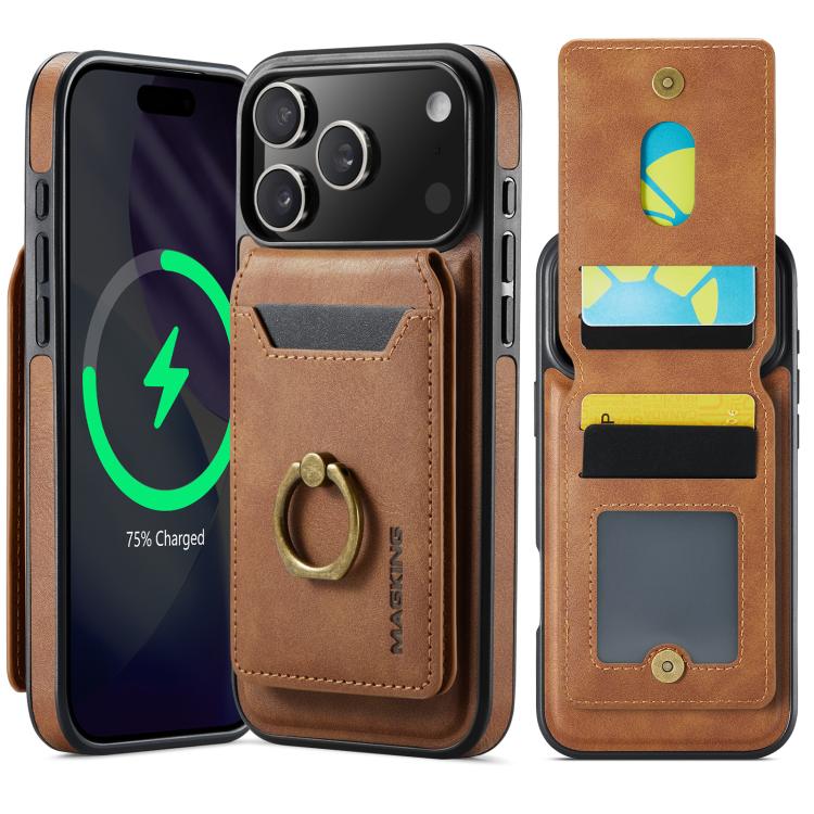 MAGKING K1 MagSafe Detachable Wallet RFID Back Cover Phone Case