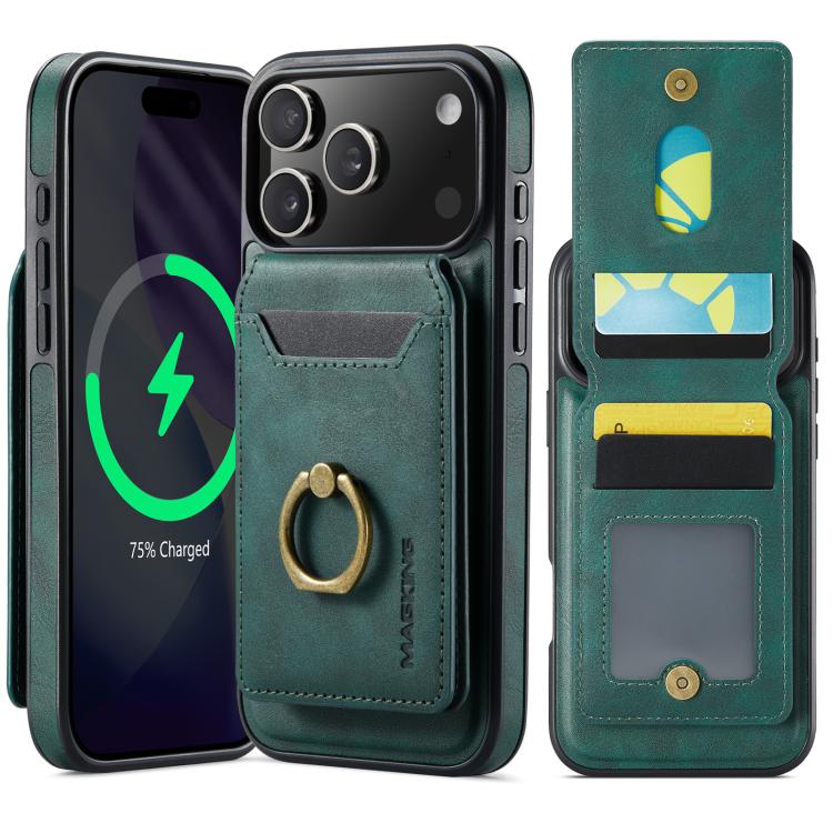 MAGKING K1 MagSafe Detachable Wallet RFID Back Cover Phone Case
