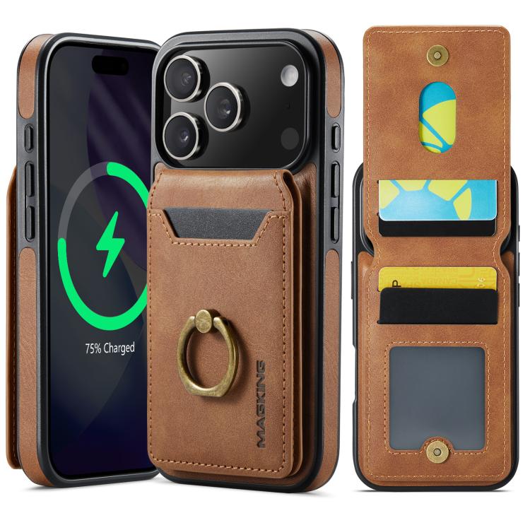 MAGKING K1 MagSafe Detachable Wallet RFID Back Cover Phone Case