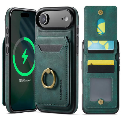 MAGKING K1 MagSafe Detachable Wallet RFID Back Cover Phone Case, For iPhone Air, For iPhone 16 Pro Max, For iPhone 16 Pro, For iPhone 16 Plus