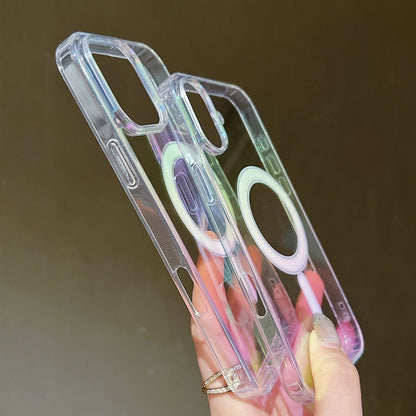 Gradient Color MagSafe Airbag Full Coverage Phone Case, For iPhone 11 Pro Max, For iPhone 11, For iPhone 11 Pro