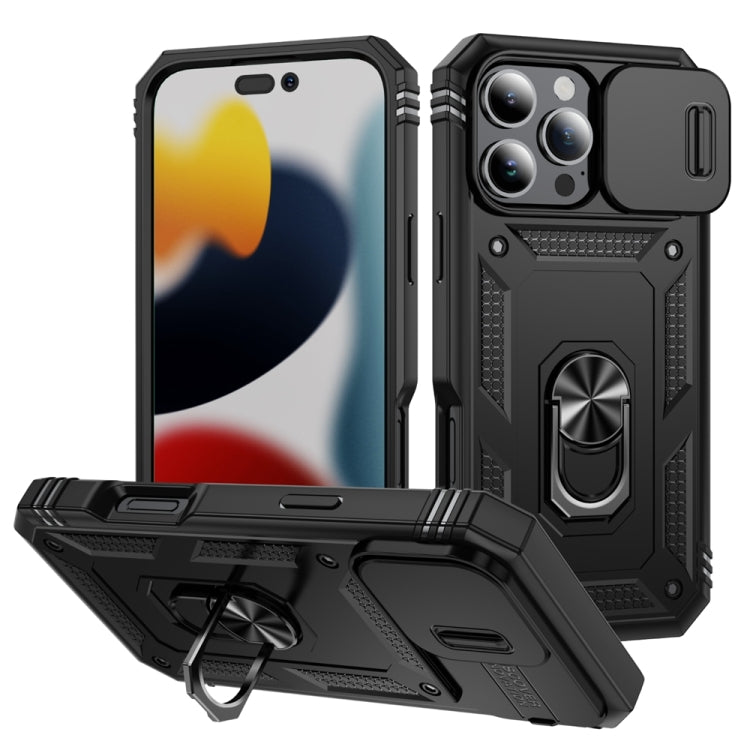 Sliding Camshield TPU + PC Phone Case with Holder, For iPhone 17, For iPhone Air, For iPhone 16 Pro Max