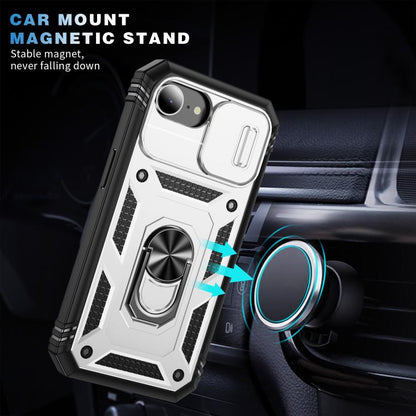Sliding Camshield TPU + PC Phone Case with Holder, For iPhone 17e / 16e, For iPhone 17 Pro Max, For iPhone 17 Pro