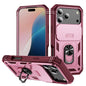 Sliding Camshield TPU + PC Phone Case with Holder, For iPhone 18 Pro / 17 Pro, For iPhone 18 Pro Max / 17 Pro Max, For iPhone 17e / 16e