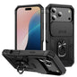 Sliding Camshield TPU + PC Phone Case with Holder, For iPhone 18 Pro / 17 Pro, For iPhone 18 Pro Max / 17 Pro Max, For iPhone 17e / 16e