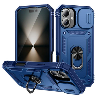 Sliding Camshield TPU + PC Phone Case with Holder, For iPhone 17, For iPhone Air, For iPhone 16 Pro Max
