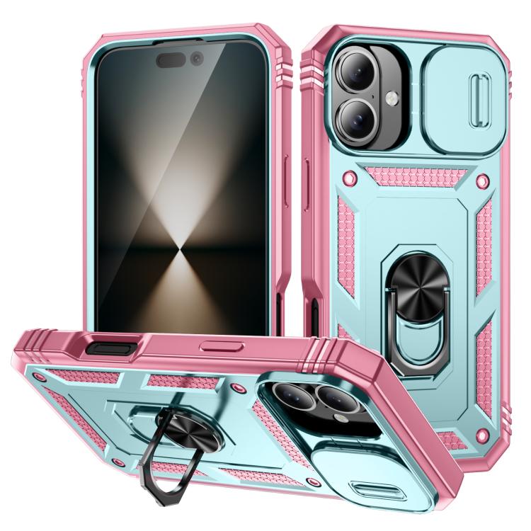Sliding Camshield TPU + PC Phone Case with Holder, For iPhone 17, For iPhone Air, For iPhone 16 Pro Max