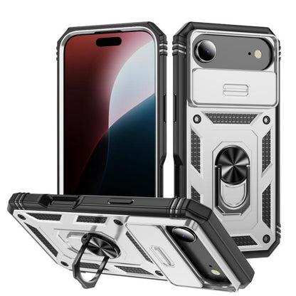Sliding Camshield TPU + PC Phone Case with Holder, For iPhone 17, For iPhone Air, For iPhone 16 Pro Max