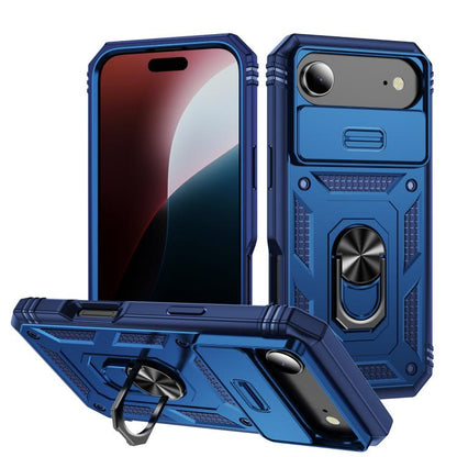 Sliding Camshield TPU + PC Phone Case with Holder, For iPhone 17, For iPhone Air, For iPhone 16 Pro Max