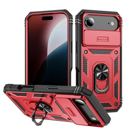 Sliding Camshield TPU + PC Phone Case with Holder, For iPhone 17, For iPhone Air, For iPhone 16 Pro Max