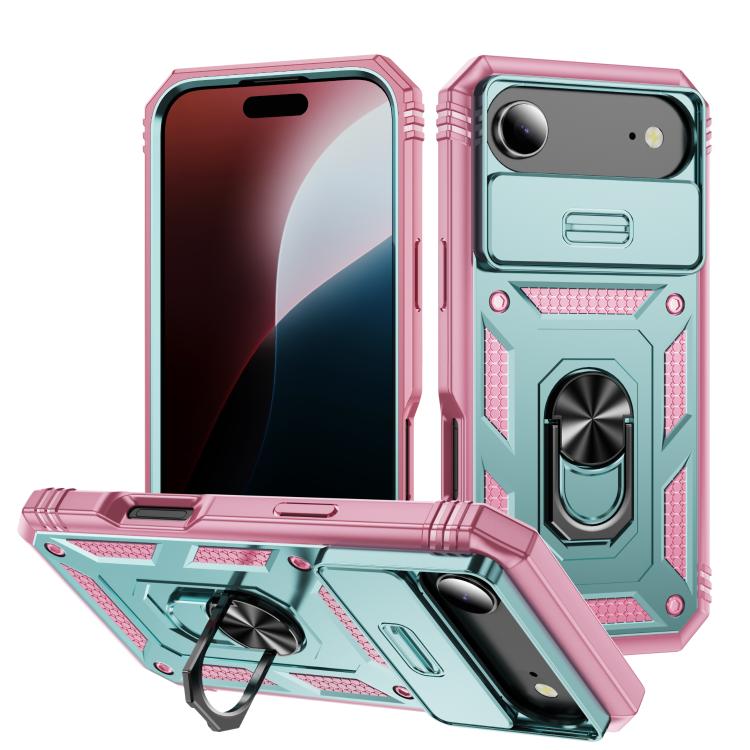 Sliding Camshield TPU + PC Phone Case with Holder, For iPhone 17, For iPhone Air, For iPhone 16 Pro Max