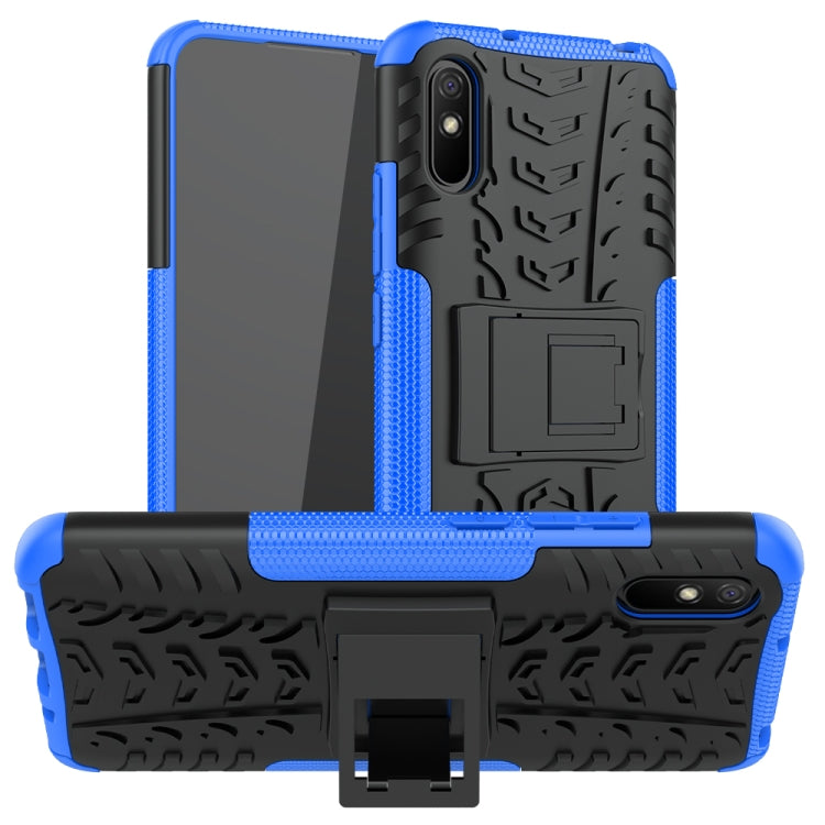 Tire Texture Shockproof TPU+PC Protective Case with Holder