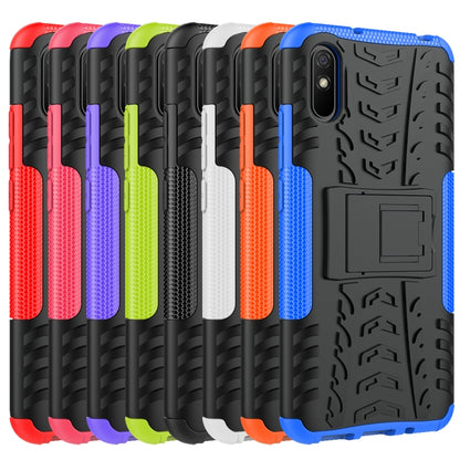 Tire Texture Shockproof TPU+PC Protective Case with Holder