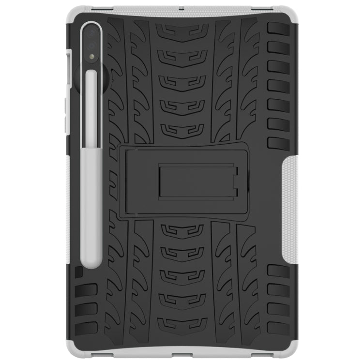 Tire Texture Shockproof TPU+PC Protective Case with Holder