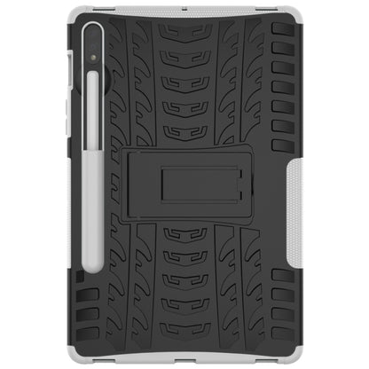 Tire Texture Shockproof TPU+PC Protective Case with Holder
