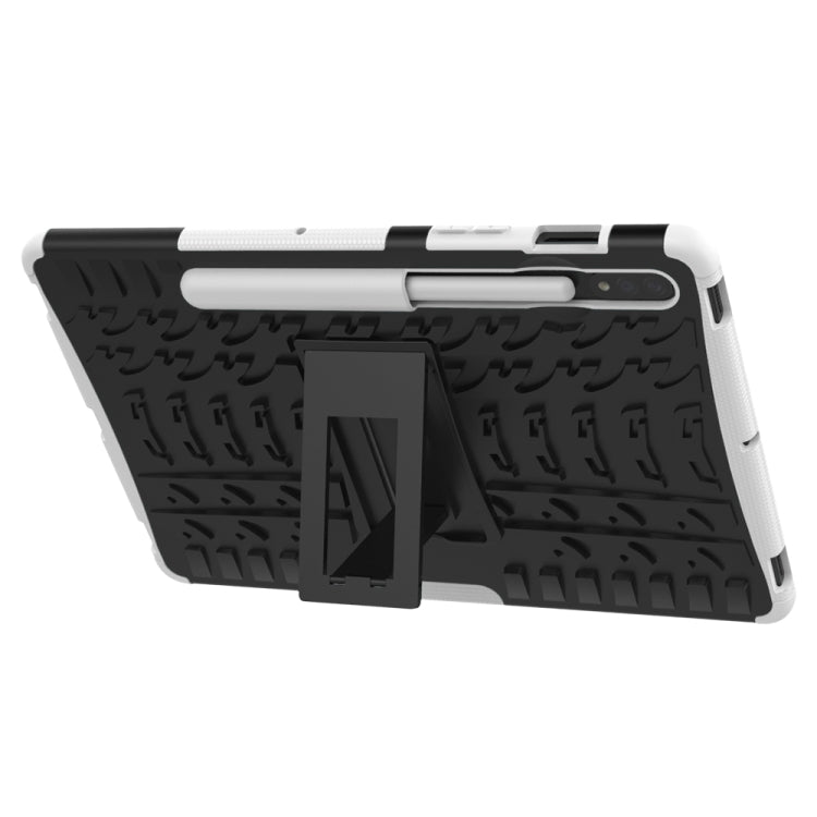 Tire Texture Shockproof TPU+PC Protective Case with Holder