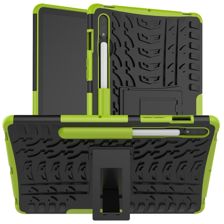 Tire Texture Shockproof TPU+PC Protective Case with Holder