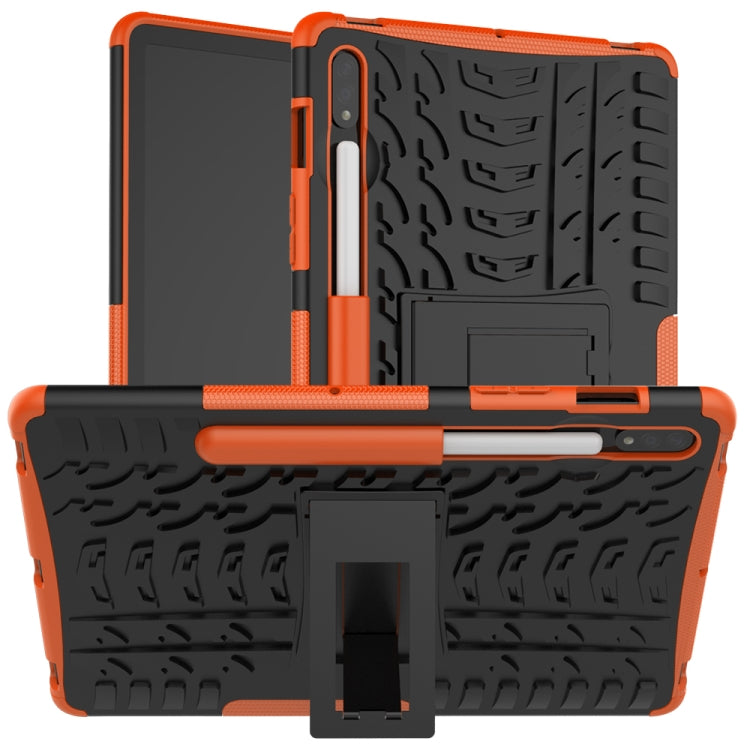 Tire Texture Shockproof TPU+PC Protective Case with Holder