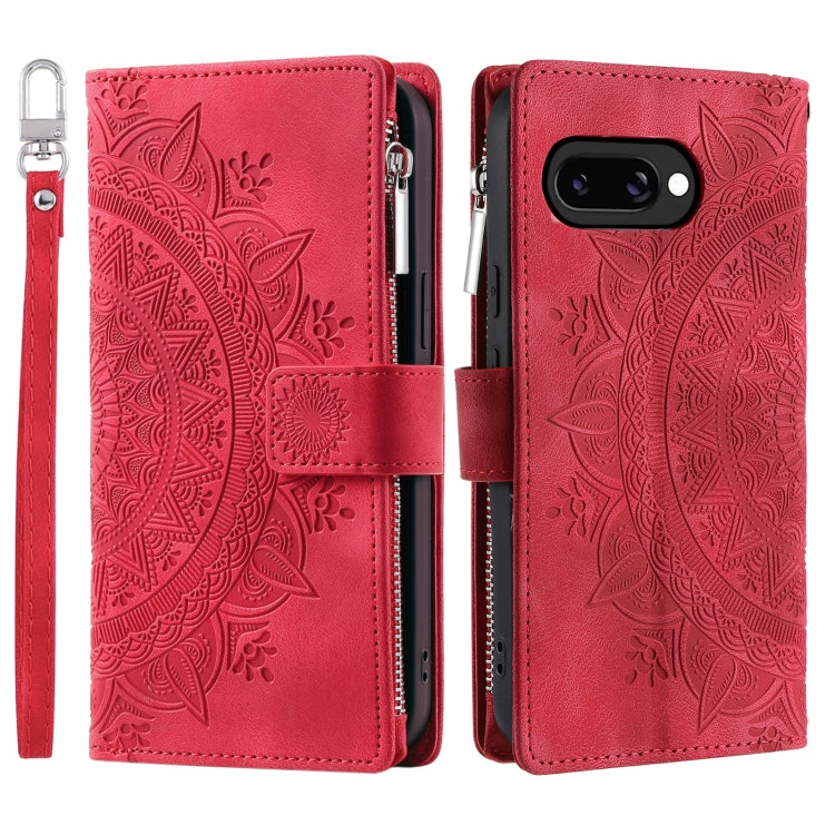 Multi-Card Totem Zipper Leather Phone Case